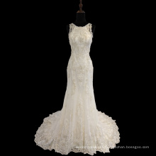 New styles good quality customized lace mermaid ruffle wedding dress